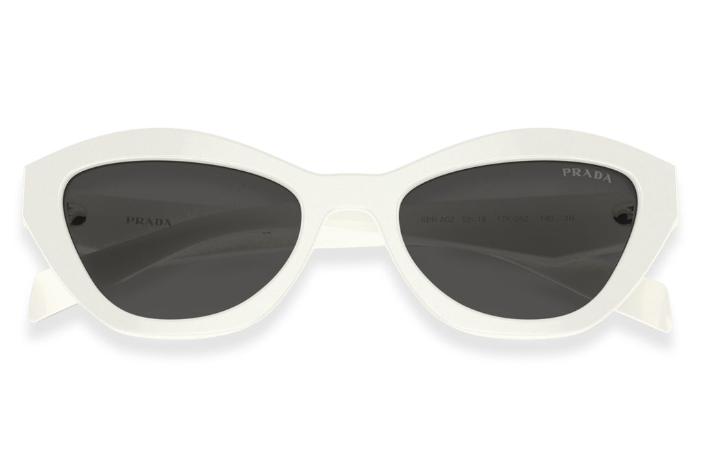 Prada - PR A02S Sunglasses White with Dark Grey Lenses (17K08Z)