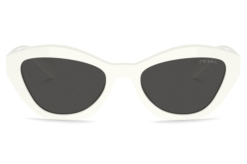 Prada - PR A02S Sunglasses White with Dark Grey Lenses (17K08Z)