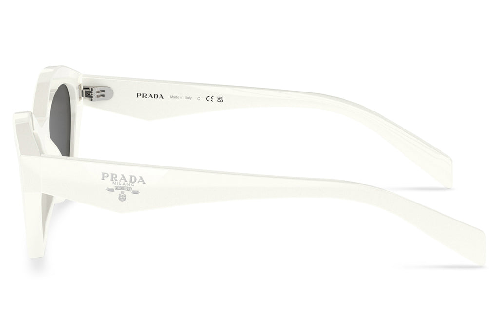 Prada - PR A02S Sunglasses White with Dark Grey Lenses (17K08Z)