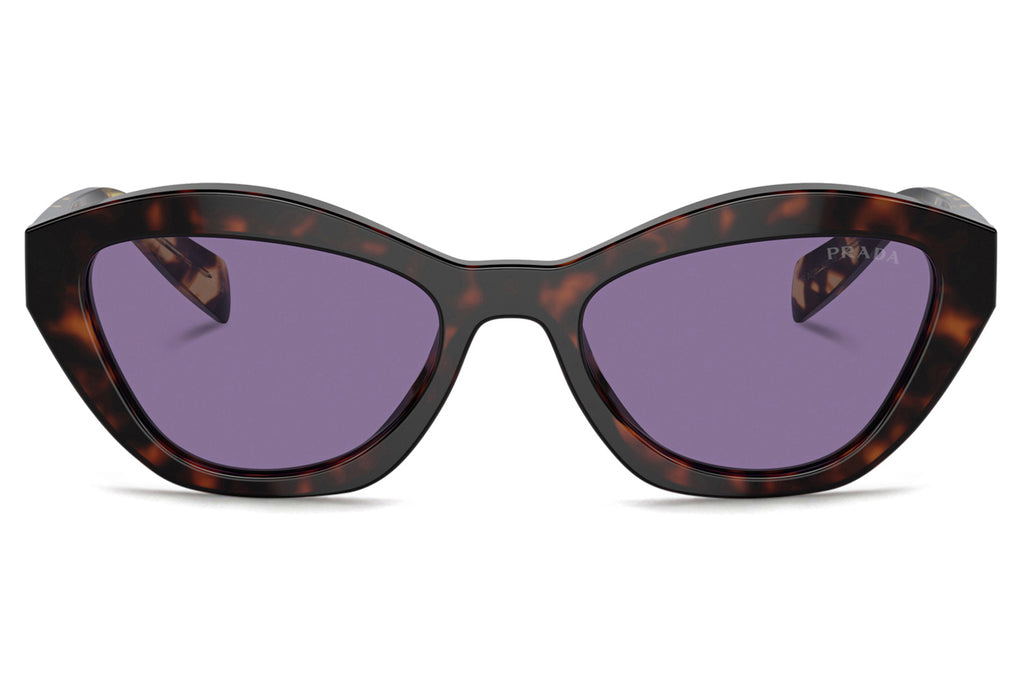 Prada - PR A02S Sunglasses Havana with Violet Mirror Internal Silver Lenses (17N50B)