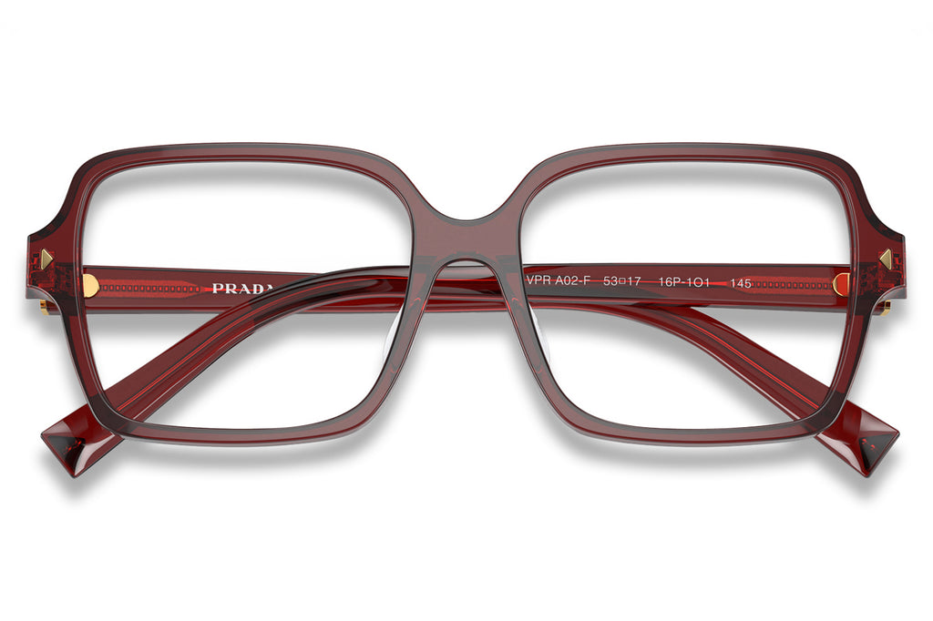Prada - PR A02VF (Low Bridge Fit) Eyeglasses Transparent Red (16P1O1)