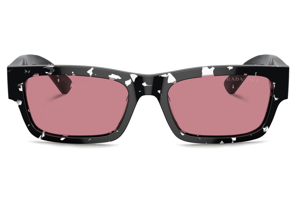 Prada - PR A03S Sunglasses Transparent Havana Black with Brown Crystal Lenses (15O70C)