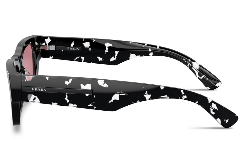 Prada - PR A03S Sunglasses Transparent Havana Black with Brown Crystal Lenses (15O70C)