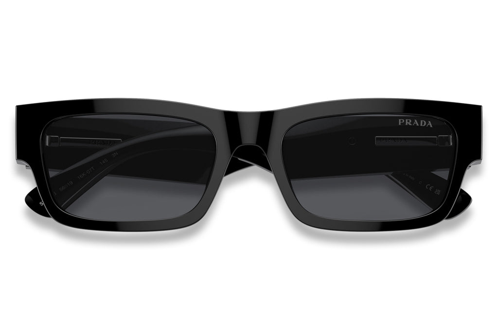Prada - PR A03S Sunglasses Black with Blue Vintage Lenses (16K07T)