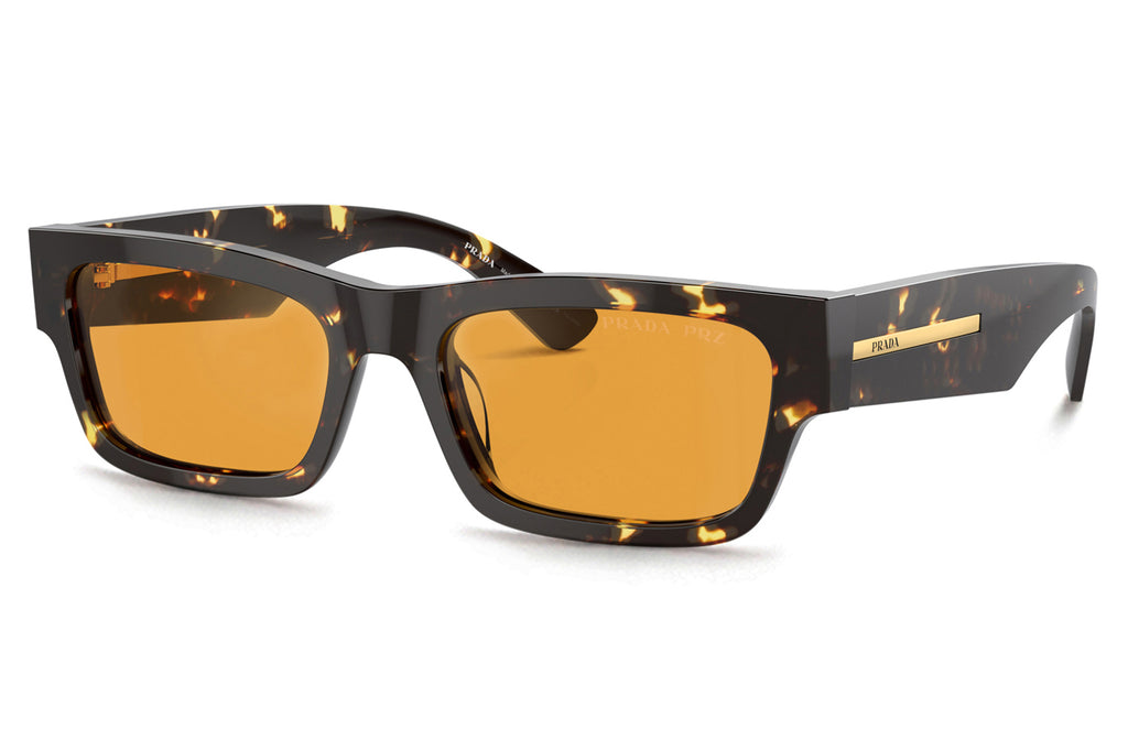 Prada - PR A03S Sunglasses Havana Black Yellow with Yellow Polar Lenses (16O20C)