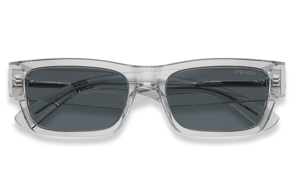 Prada - PR A03S Sunglasses Crystal Grey with Blue Lenses (17P0A9)
