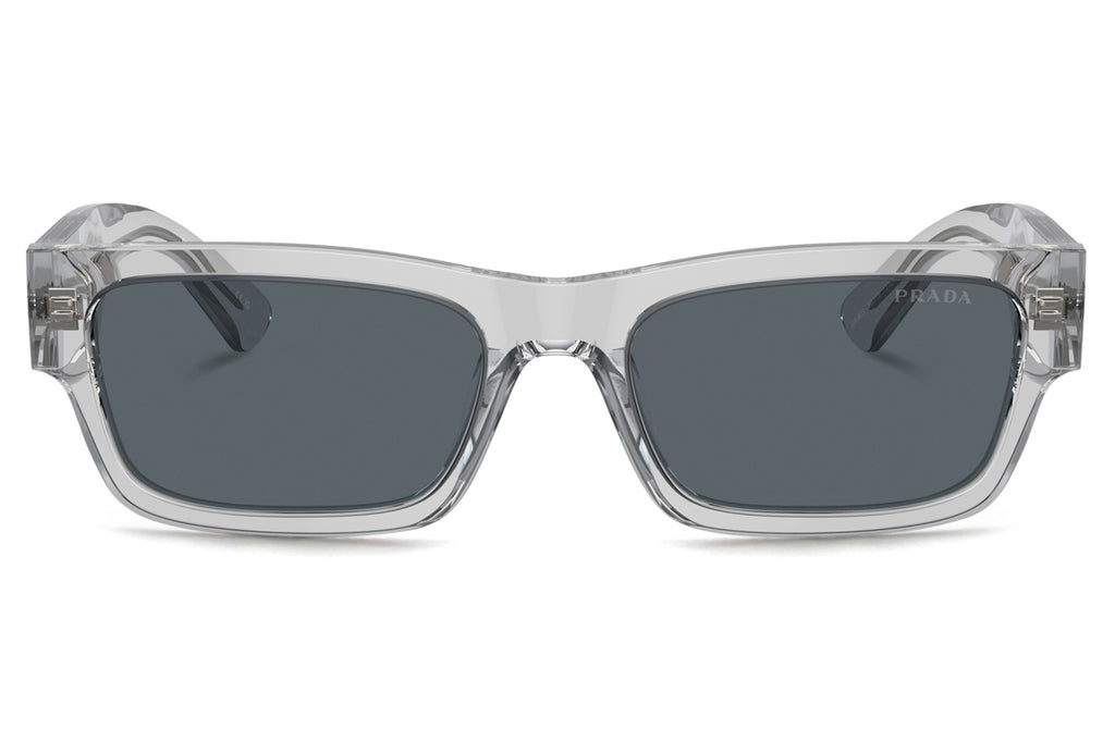 Prada - PR A03S Sunglasses Crystal Grey with Blue Lenses (17P0A9)