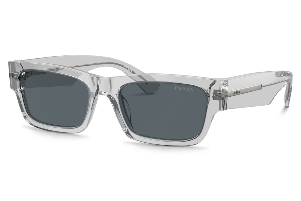 Prada - PR A03S Sunglasses Crystal Grey with Blue Lenses (17P0A9)