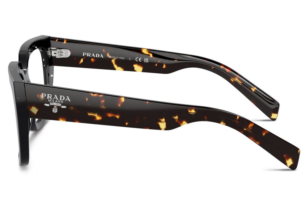 Prada - PR A03V Eyeglasses Black Crystal Tortoise (15O1O1)