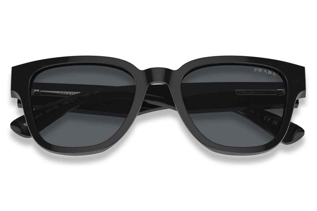Prada - PR A04SF Sunglasses Black with Blue Vintage Lenses (16K07T)