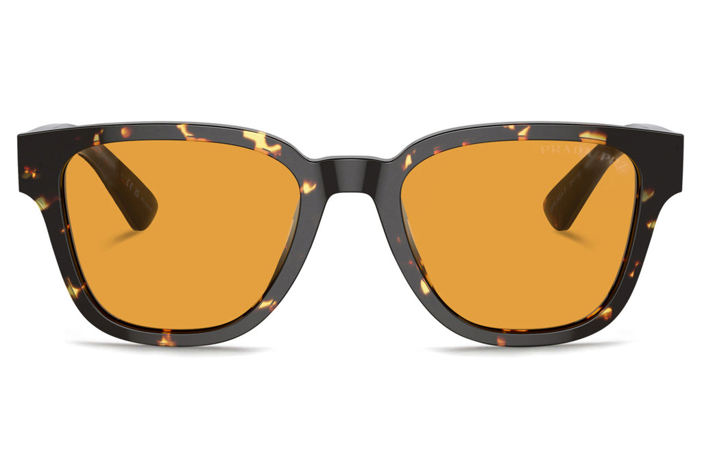 Prada - PR A04SF Sunglasses Black Yellow Havana with Yellow Lenses (16O20C)
