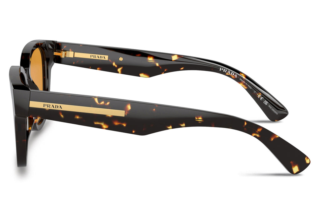 Prada - PR A04SF Sunglasses Black Yellow Havana with Yellow Lenses (16O20C)