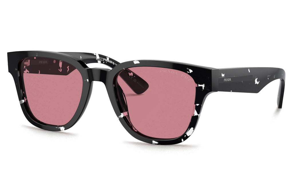 Prada - PR A04S Sunglasses Havana Black Crystal with Red Crystal Lenses (15O70C)