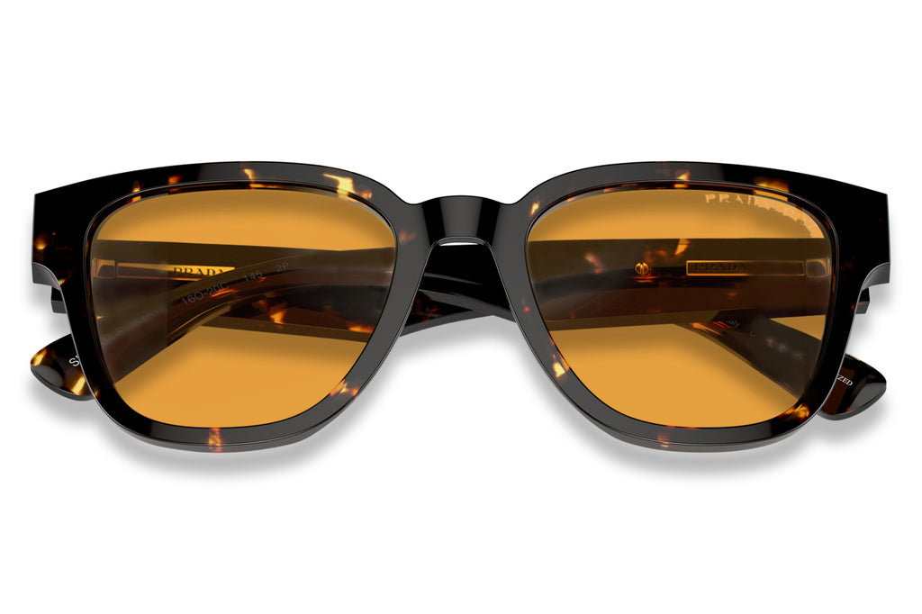 Prada - PR A04S Sunglasses Black Yellow Havana with Yellow Lenses (16O20C)