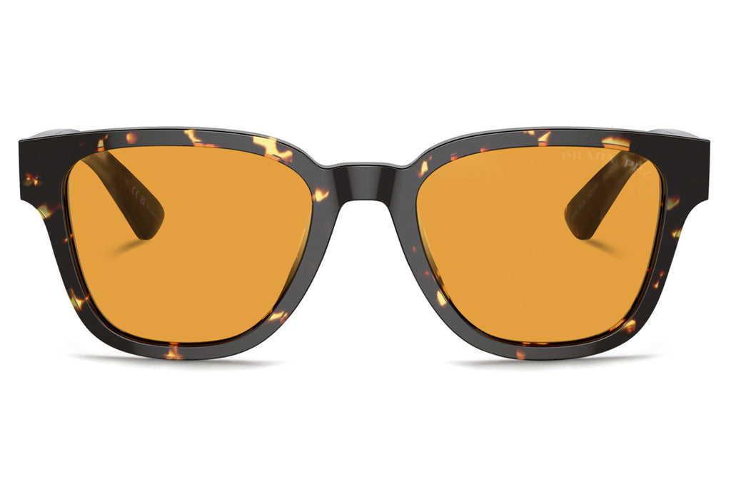 Prada - PR A04S Sunglasses Black Yellow Havana with Yellow Lenses (16O20C)