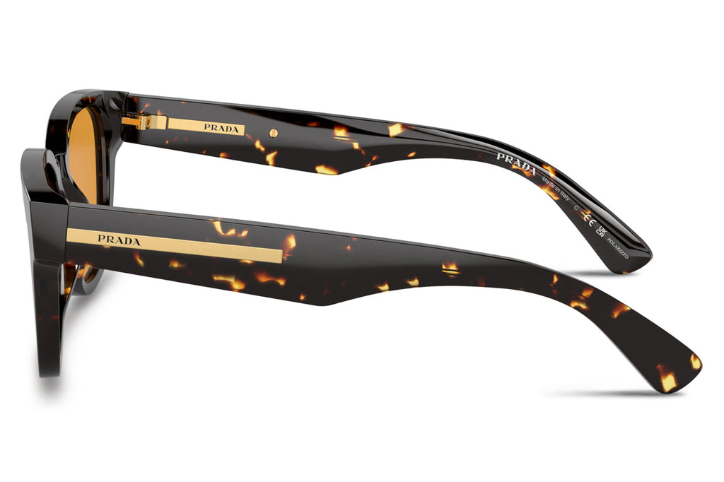 Prada - PR A04S Sunglasses Black Yellow Havana with Yellow Lenses (16O20C)