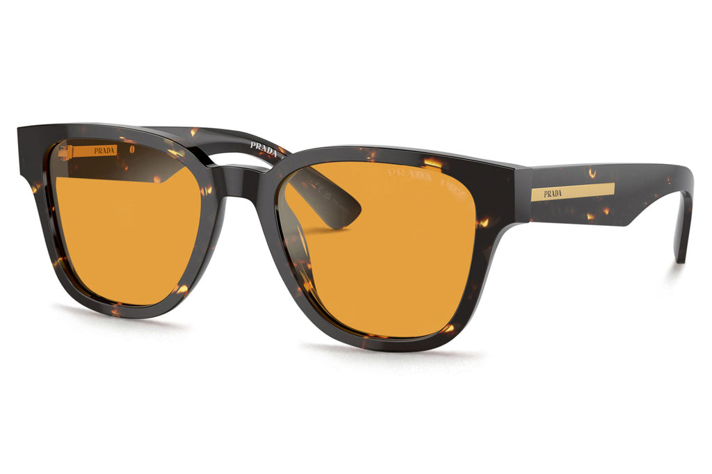 Prada - PR A04S Sunglasses Black Yellow Havana with Yellow Lenses (16O20C)