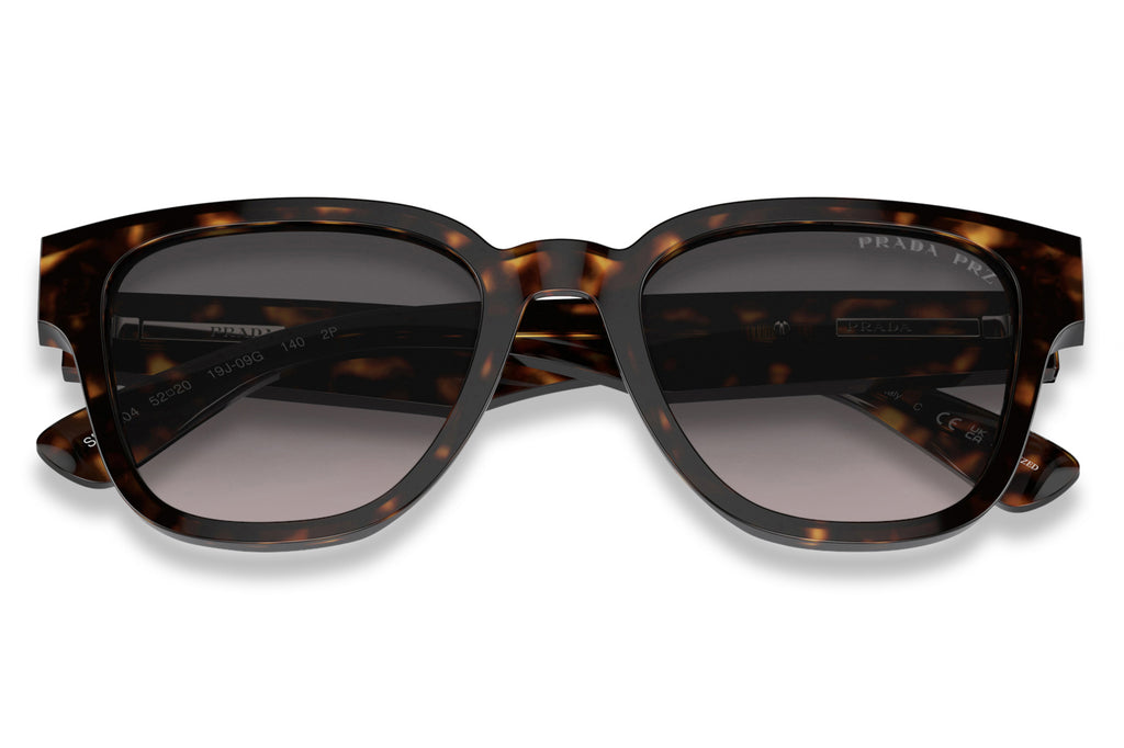 Prada - PR A04S Sunglasses Tortoise with Grey Gradient Polar Lenses (19J09G)