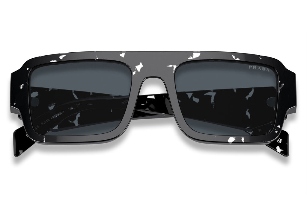Prada - PR A05SF Sunglasses Tortoise Black Crystal with Dark Grey Lenses (15O70B)