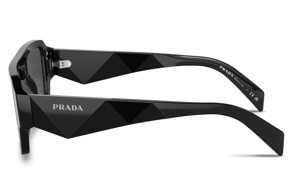 Prada - PR A05SF Sunglasses Black with Dark Grey Lenses (16K08Z)