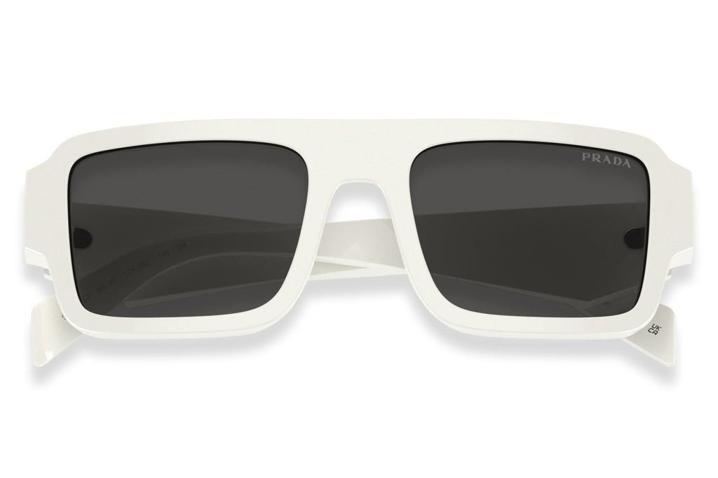 Prada - PR A05SF Sunglasses White with Dark Grey Lenses (17K08Z)