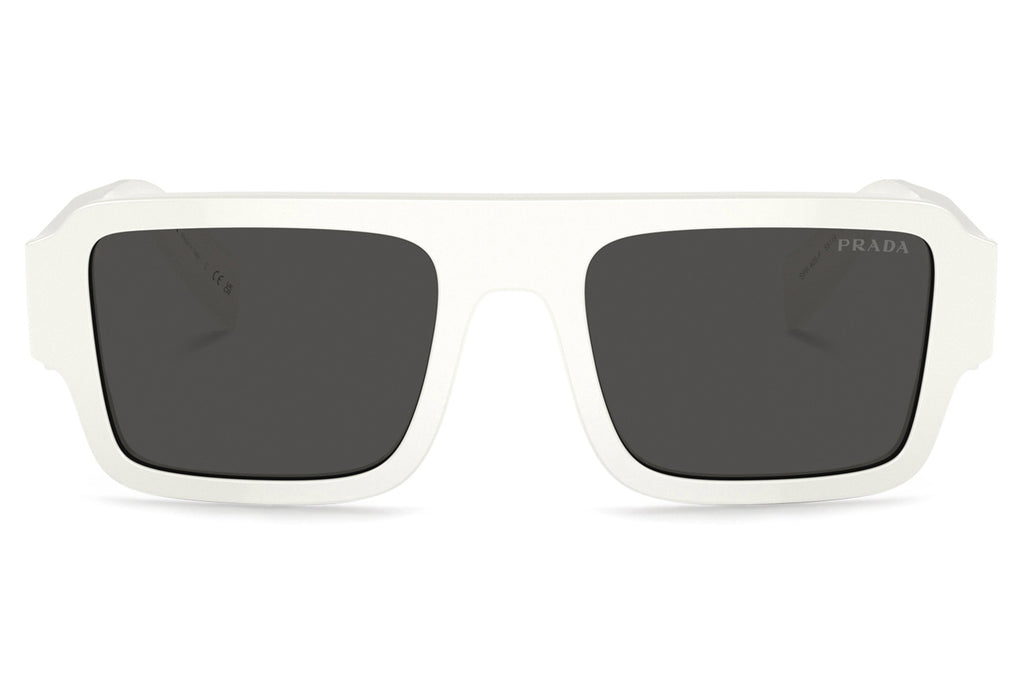 Prada - PR A05SF Sunglasses White with Dark Grey Lenses (17K08Z)