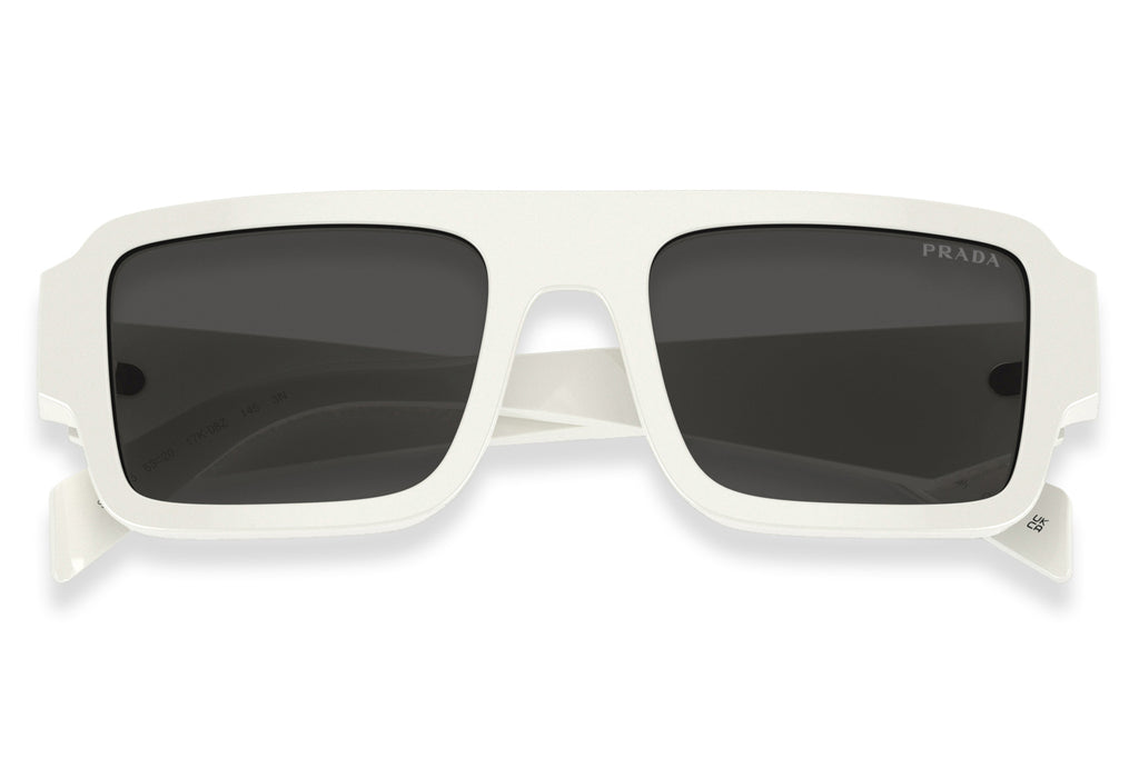 Prada - PR A05S Sunglasses White with Dark Grey Lenses (17K08Z)