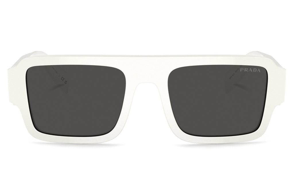 Prada - PR A05S Sunglasses White with Dark Grey Lenses (17K08Z)
