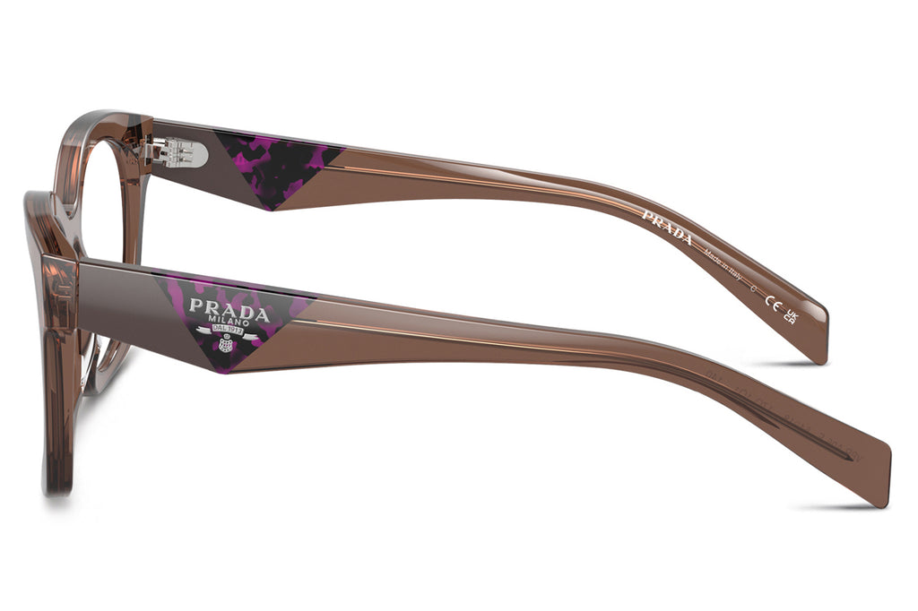 Prada - PR A05VF (Low Bridge Fit) Eyeglasses Transparent Brown (17O1O1)