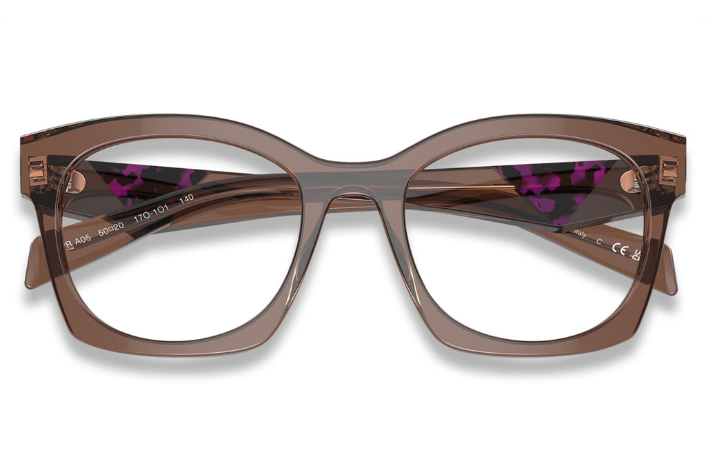 Prada - PR A05V Eyeglasses Transparent Brown (17O1O1)
