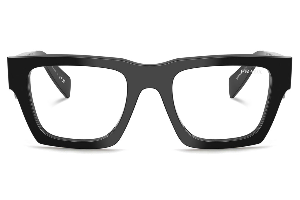 Prada - PR A06SF Sunglasses Black with Clear Blue-Violet Light Filter Lenses (16K08N)