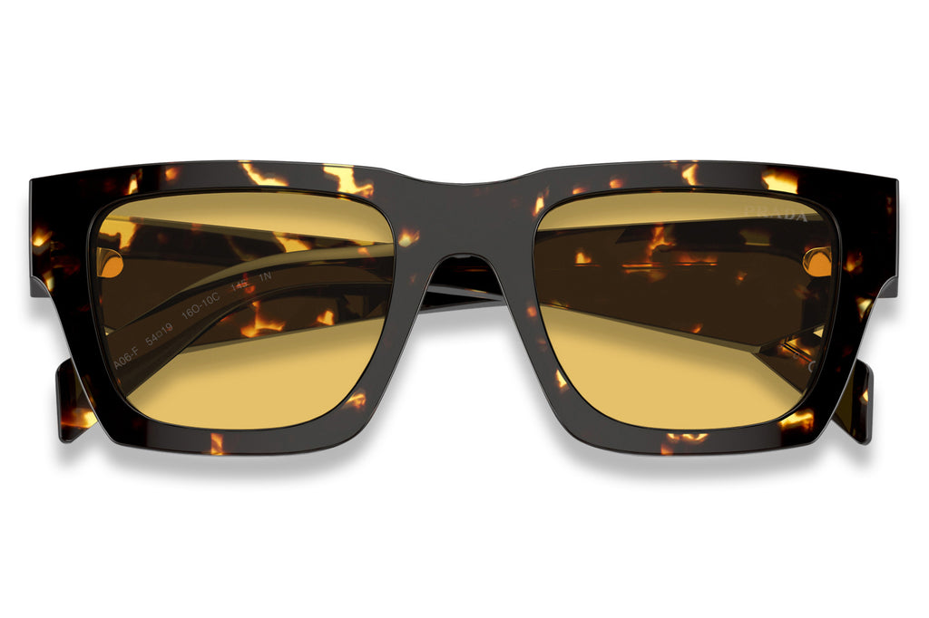 Prada - PR A06SF Sunglasses Tortoise Black Malt with Yellow Lenses (16O10C)