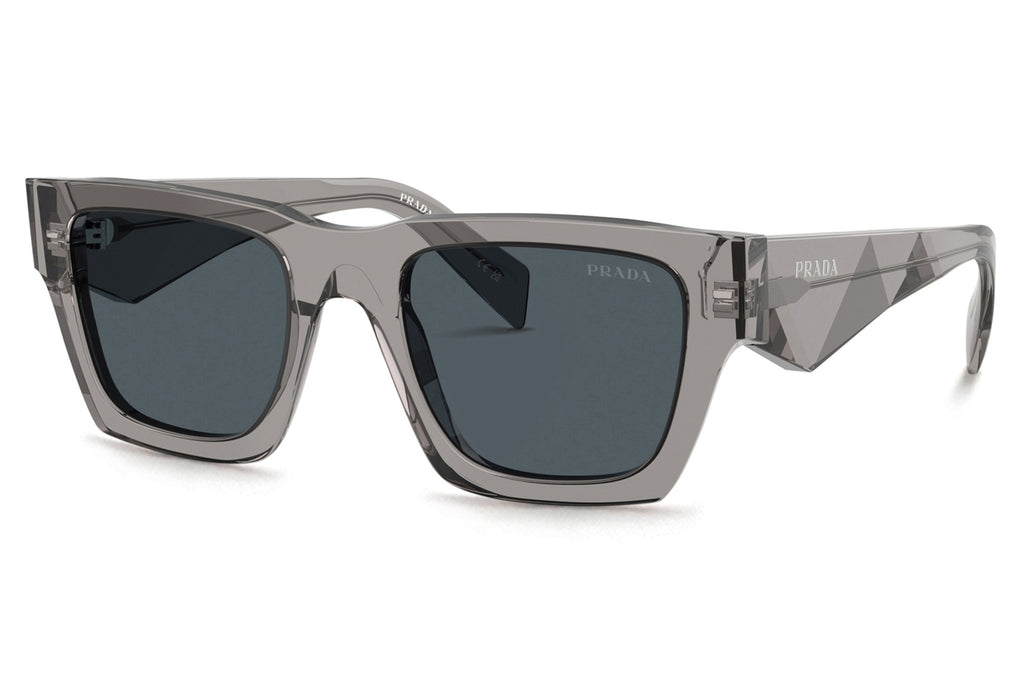 Prada - PR A06SF Sunglasses Transparent Dark Grey with Dark Grey Lenses (16Z70B)