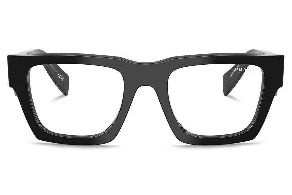 Prada - PR A06S Sunglasses Black with Clear Blue-Violet Light Filter Lenses (16K08N)