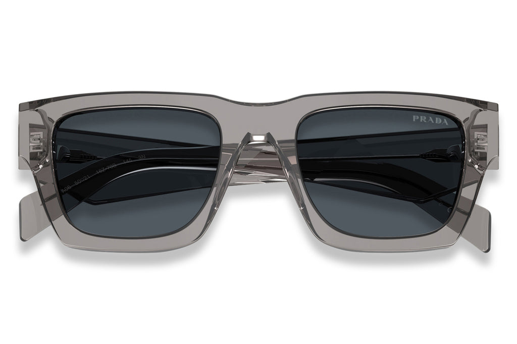 Prada - PR A06S Sunglasses Transparent Dark Grey with Dark Grey Lenses (16Z70B)