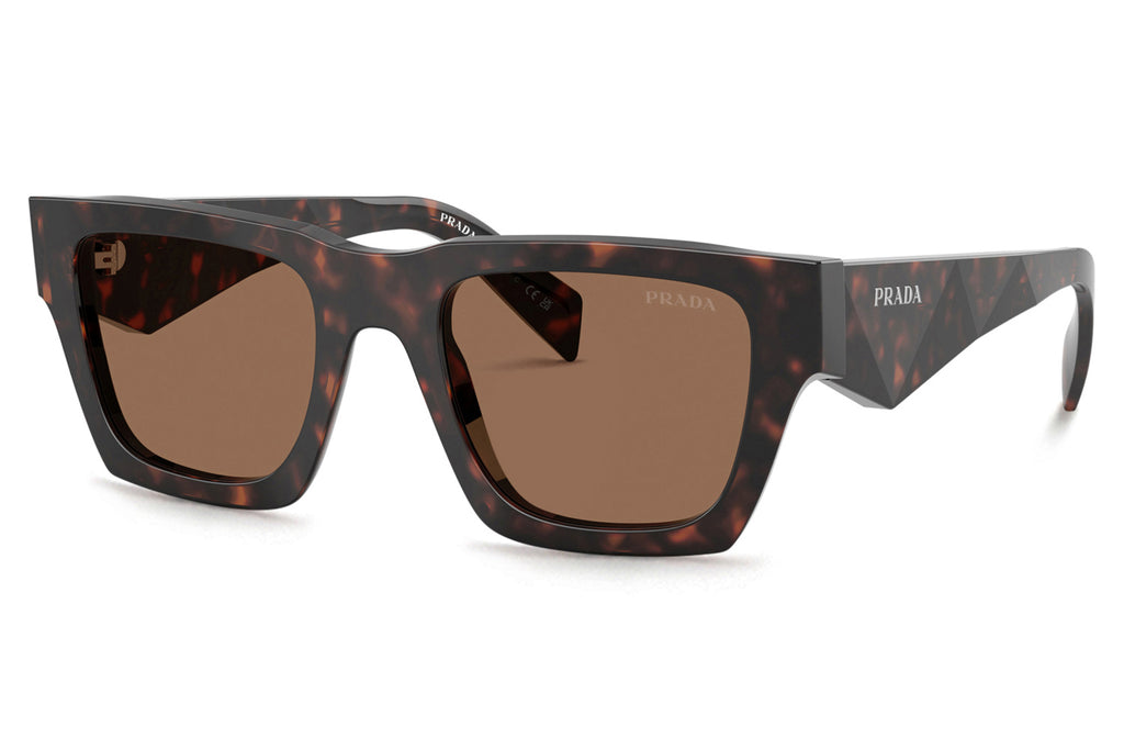 Prada - PR A06S Sunglasses Root Tortoise with Dark Brown Lenses (17N06B)
