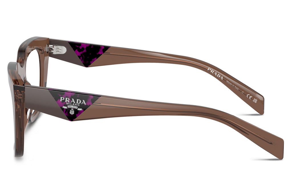 Prada - PR A06V Eyeglasses Transparent Brown (17O1O1)