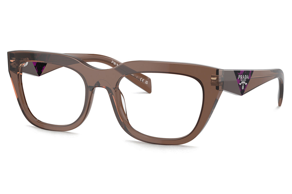 Prada - PR A06V Eyeglasses Transparent Brown (17O1O1)