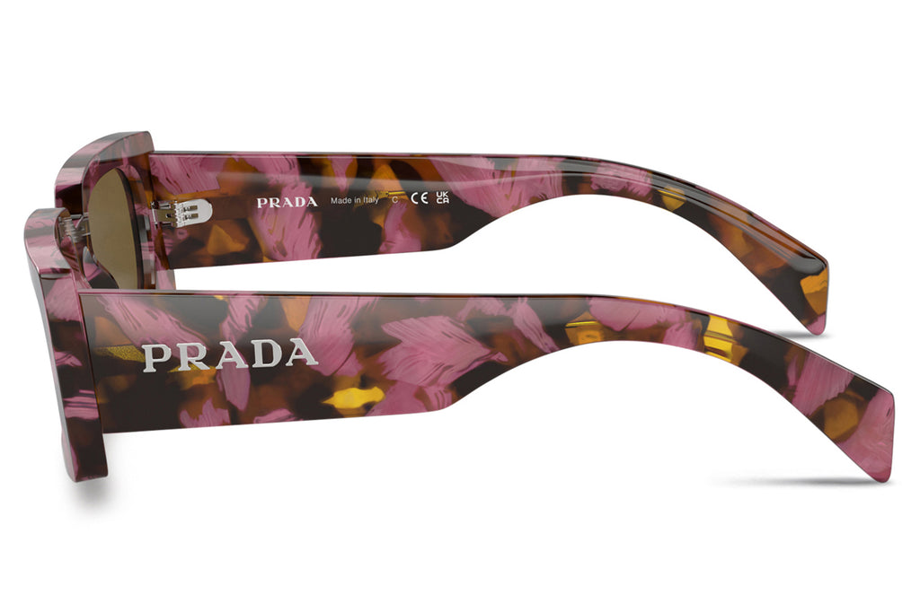 Prada - PR A07SF Sunglasses Cognac Tortoise with Dark Brown Lenses (18N01T)