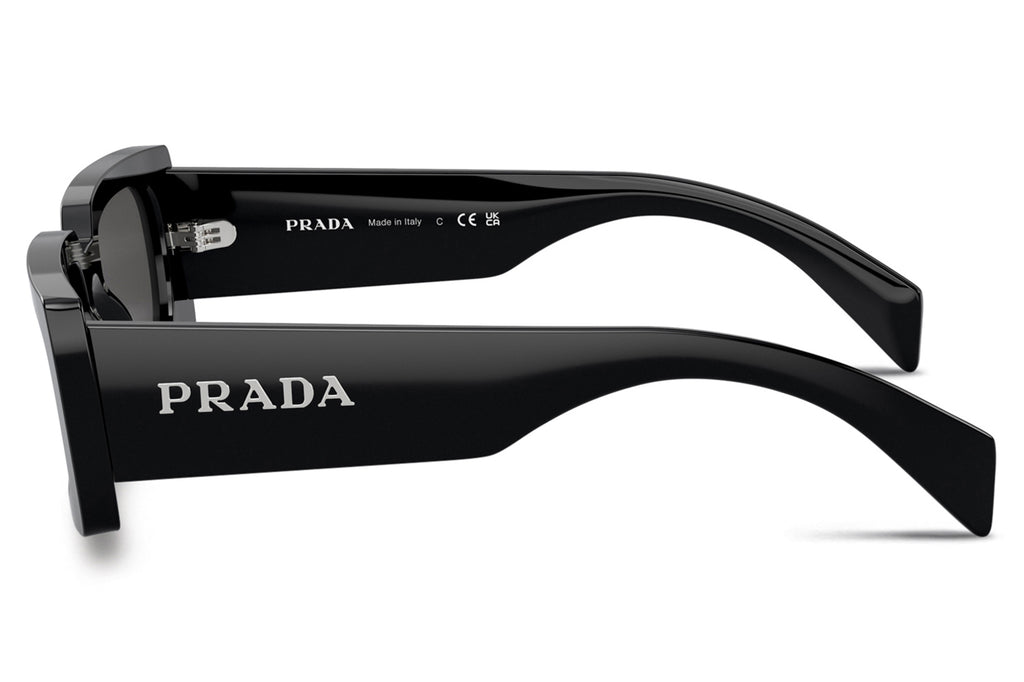 Prada - PR A07SF Sunglasses Black with Dark Grey Lenses (1AB5S0)
