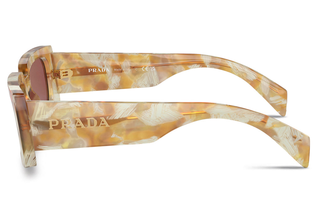 Prada - PR A07S Sunglasses Desert Tortoise with Dark Violet Lenses (19N08S)