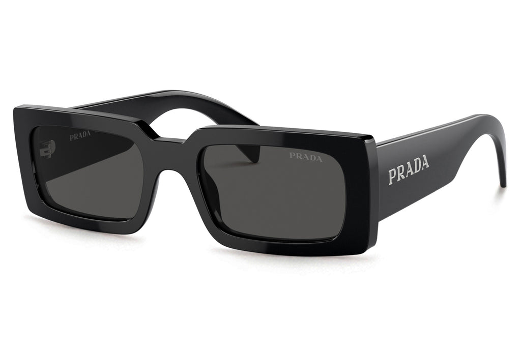 Prada - PR A07S Sunglasses Black with Dark Grey Lenses (1AB5S0)