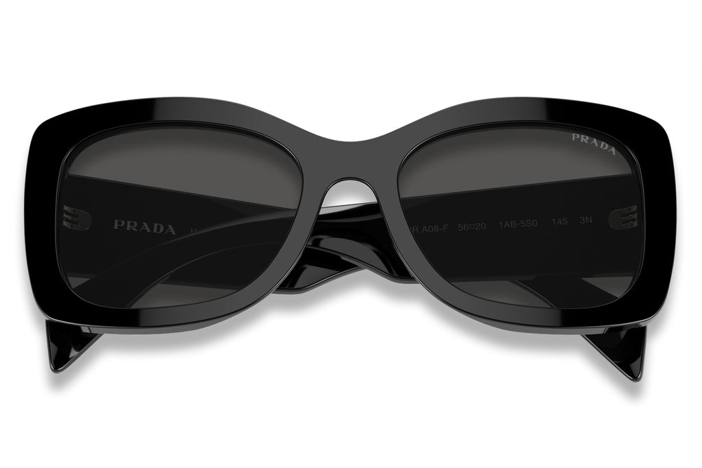 Prada - PR A08SF Sunglasses Black with Dark Grey Lenses (1AB5S0)