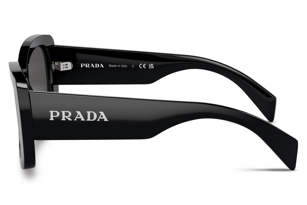 Prada - PR A08SF Sunglasses Black with Dark Grey Lenses (1AB5S0)