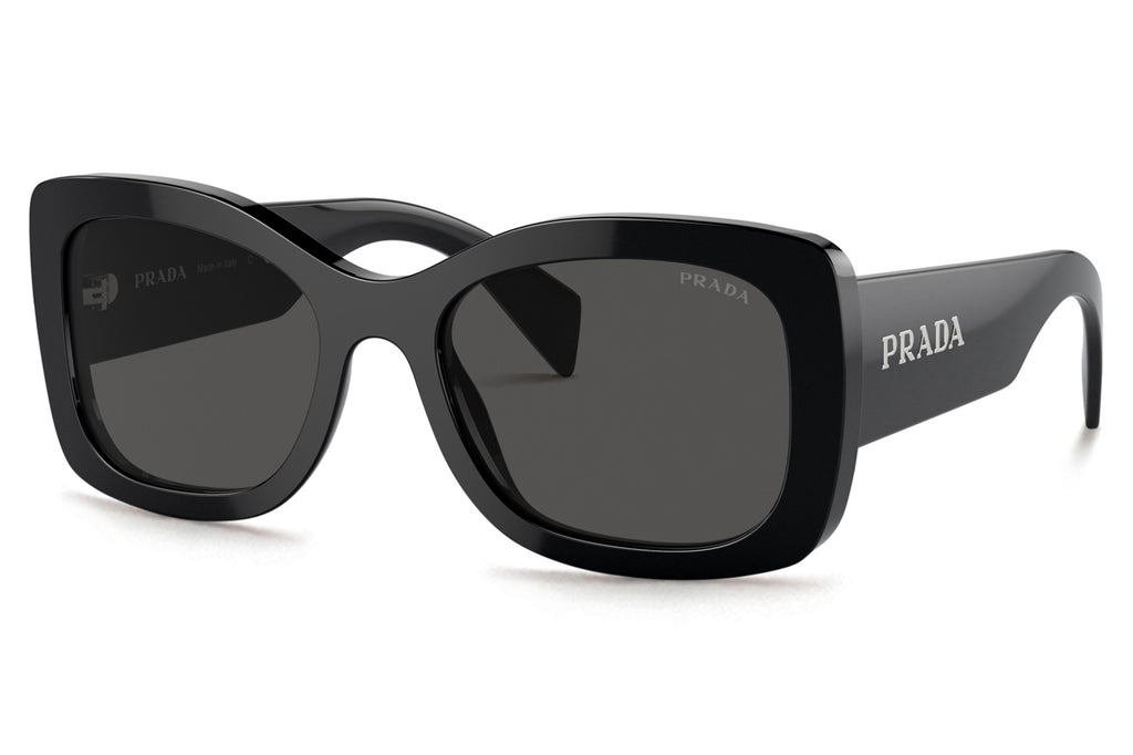 Prada - PR A08SF Sunglasses Black with Dark Grey Lenses (1AB5S0)