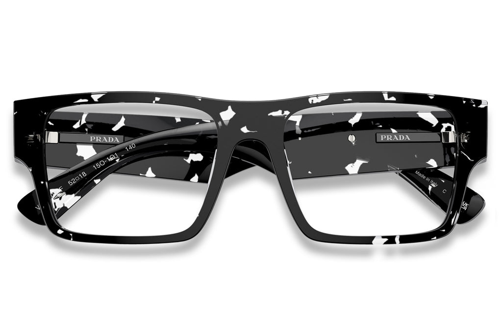Prada -PR A08VF (Low Bridge Fit) Eyeglasses Black Crystal Tortoise (15O1O1)