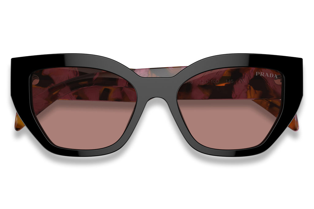 Prada - PR A09SF Sunglasses Mahogany with Light Brown Lenses (12O10D)