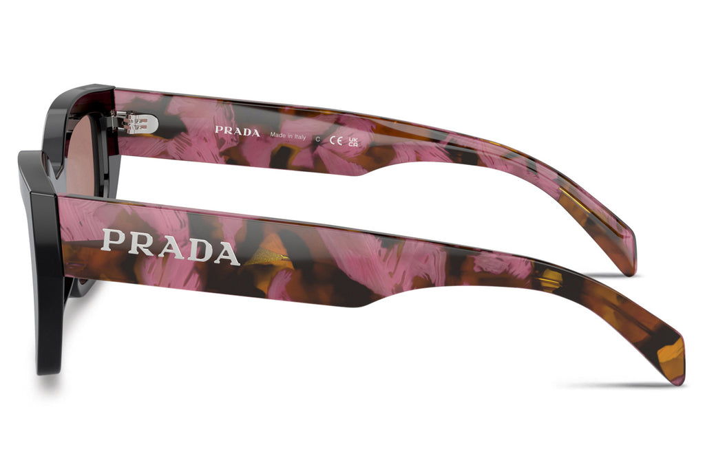 Prada - PR A09SF Sunglasses Mahogany with Light Brown Lenses (12O10D)