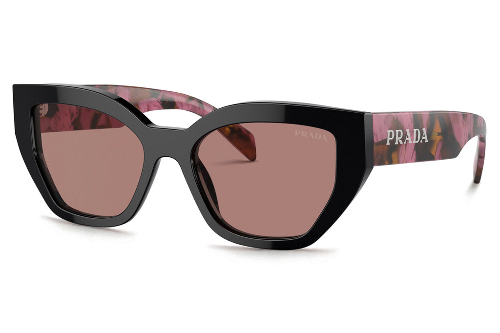 Prada - PR A09SF Sunglasses Mahogany with Light Brown Lenses (12O10D)