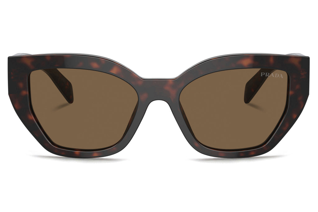 Prada - PR A09SF Sunglasses Briar Tortoise with Dark Brown Lenses (16N5Y1)